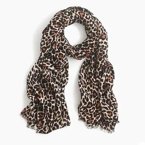 J. Crew Leopard Print Scarf